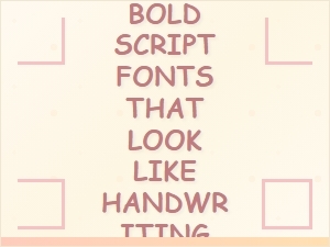 Handcrafted Bold Script Fonts with Handwritten Charm